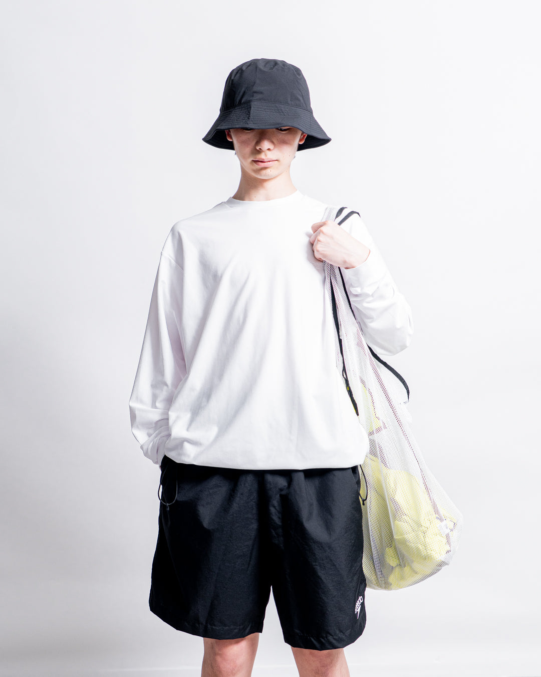 【Hybrid Tee / 水陸両用】Speedo (スピード) RASH GUARD CORD L/S TEE