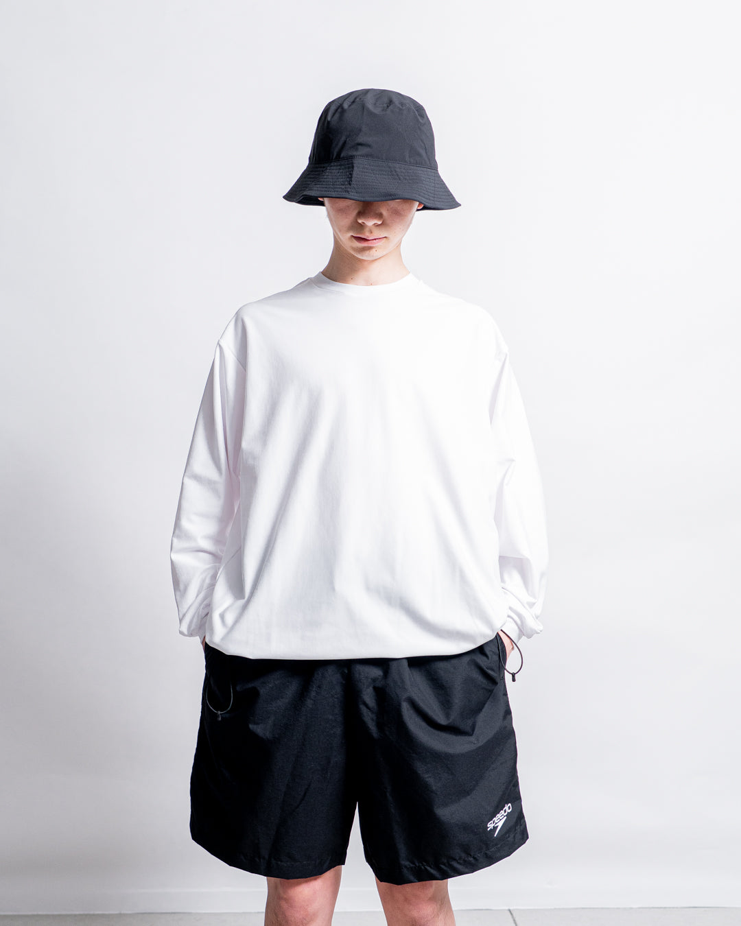 【Hybrid Tee / 水陸両用】Speedo (スピード) RASH GUARD CORD L/S TEE