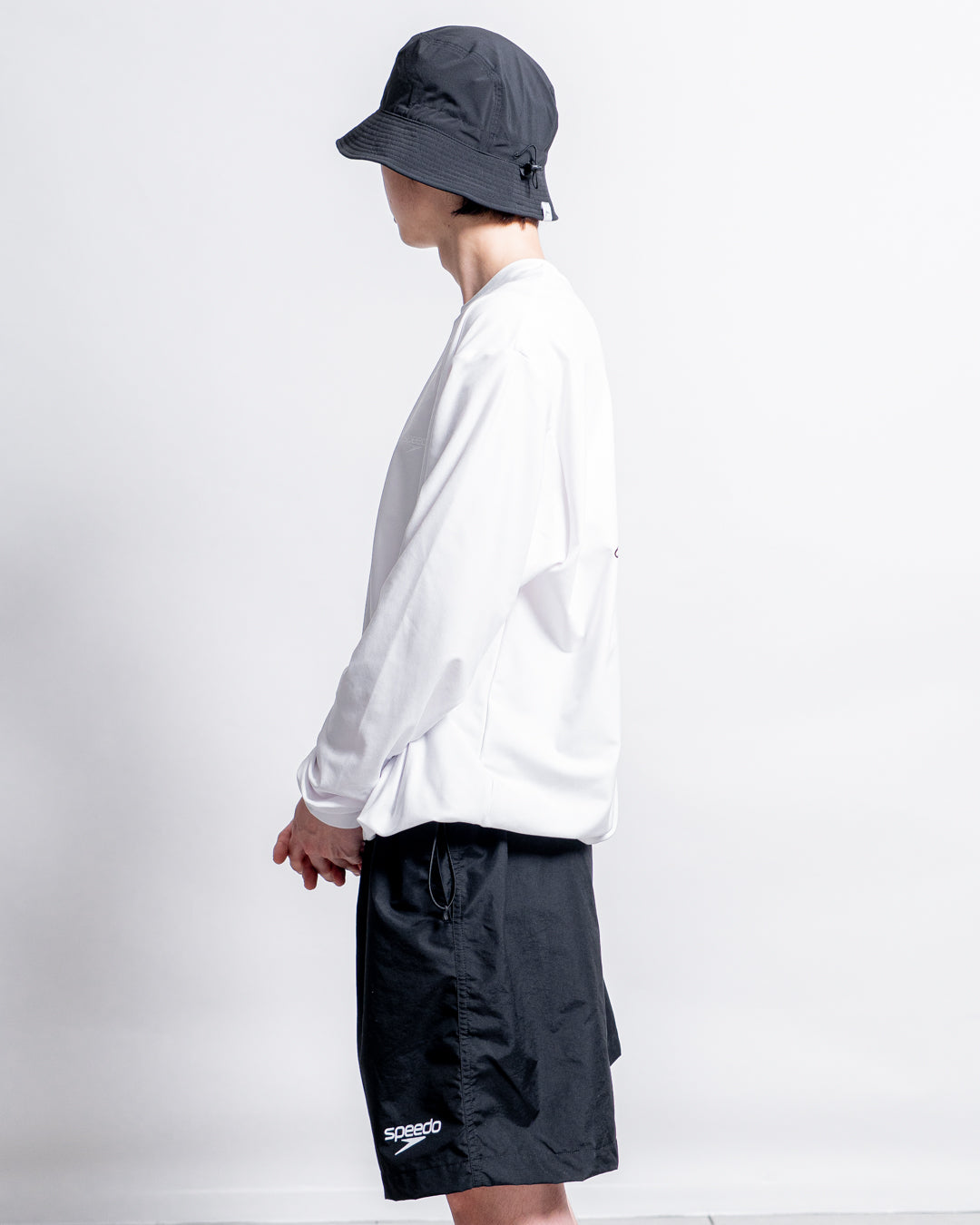 【Hybrid Tee / 水陸両用】Speedo (スピード) RASH GUARD CORD L/S TEE