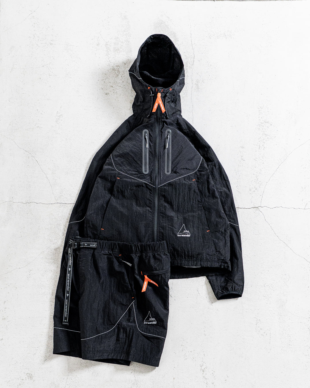 【collabolation】ROA × and wander ripstop wind short pants