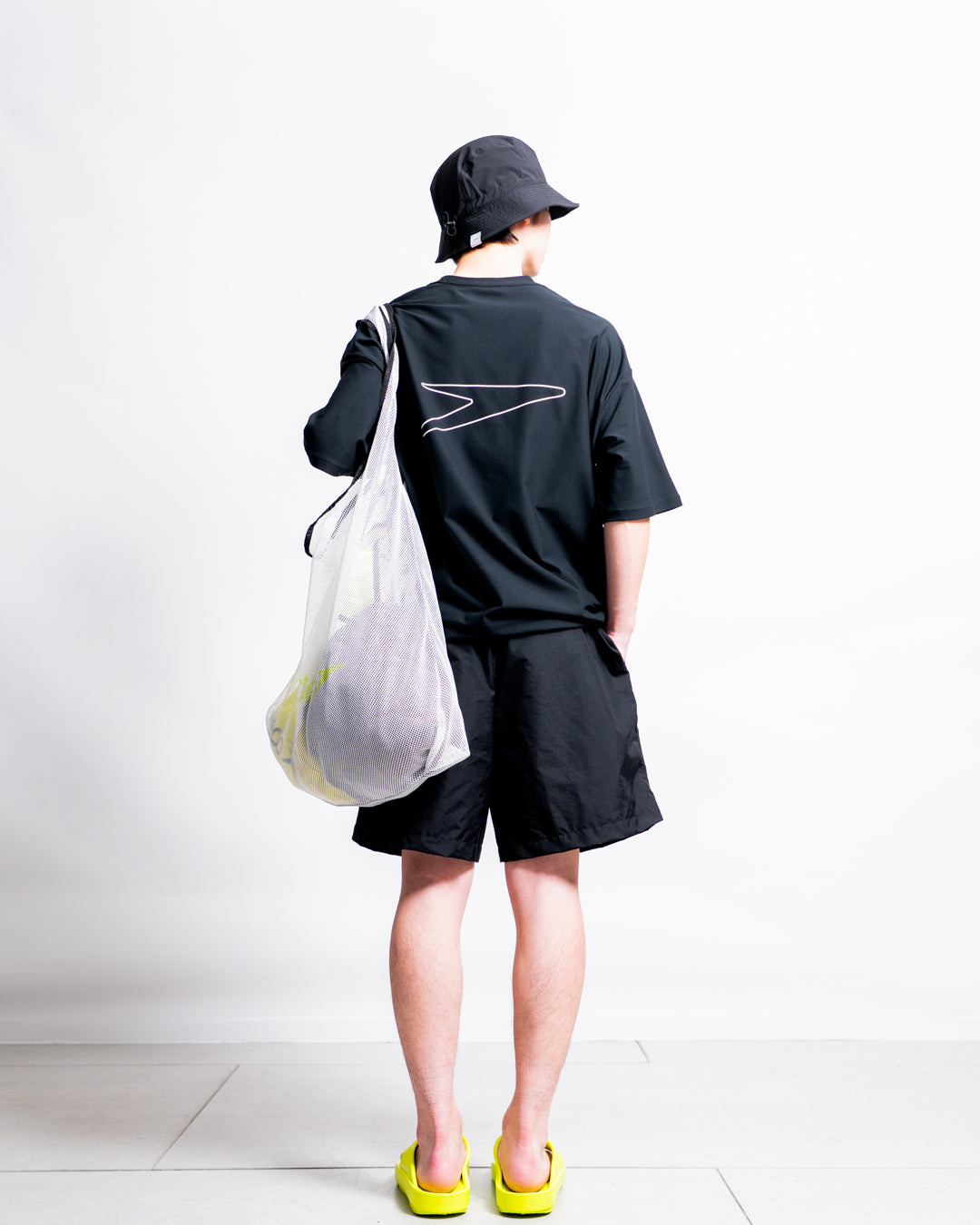 【Hybrid Tee / 水陸両用】Speedo (スピード) STAY FIT RASH GUARD CORD TEE