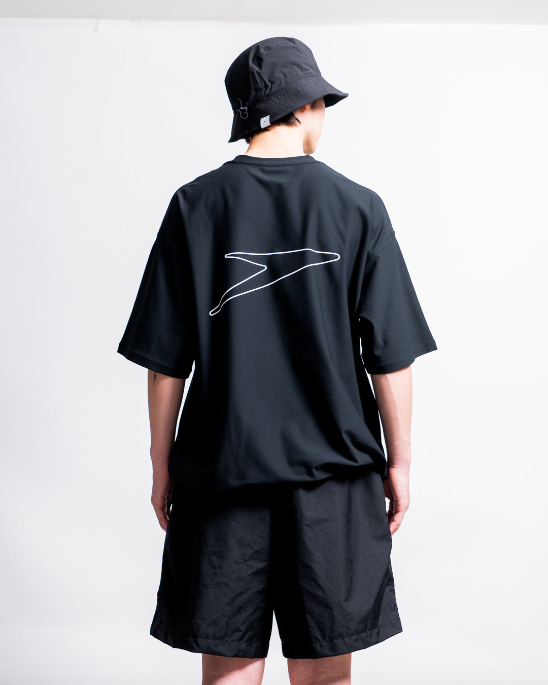 【Hybrid Tee / 水陸両用】Speedo (スピード) STAY FIT RASH GUARD CORD TEE