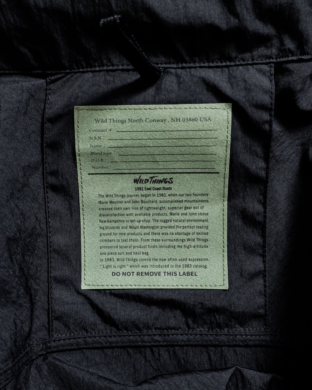 WILD THINGS LIGHT SHORT MONSTER PARKA