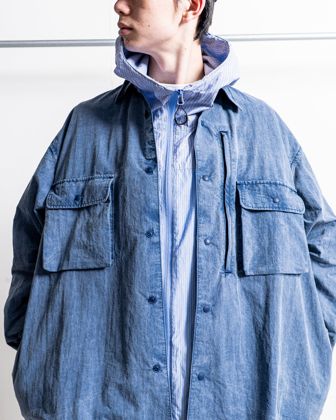 is-ness Pigment-Dyed Long-Sleeve Shirt
