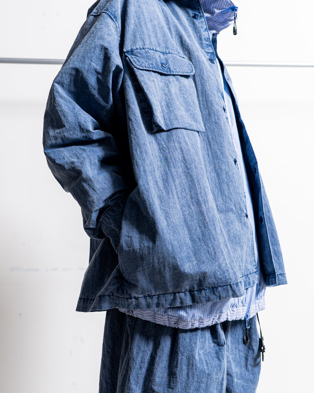is-ness Pigment-Dyed Long-Sleeve Shirt