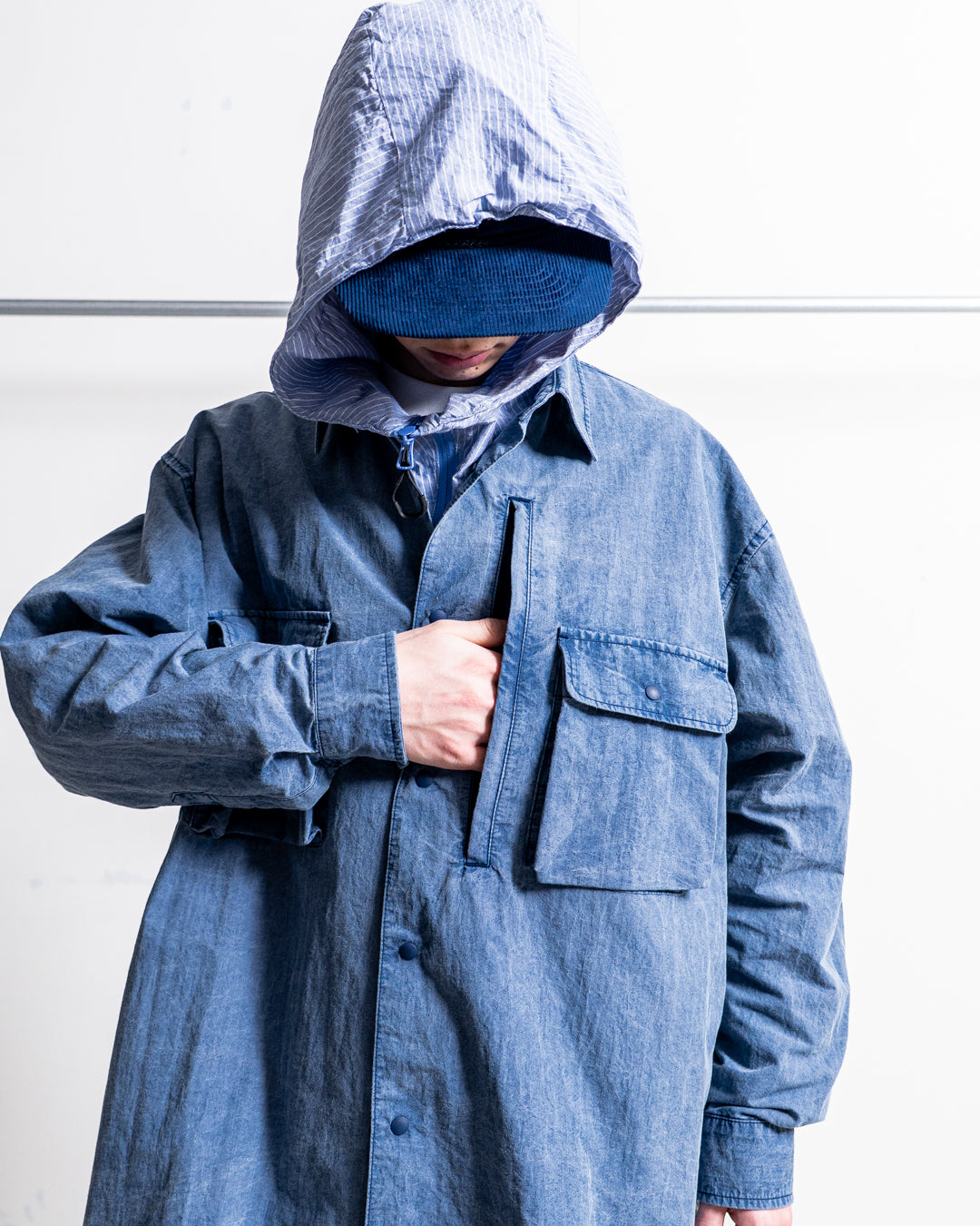 is-ness Pigment-Dyed Long-Sleeve Shirt