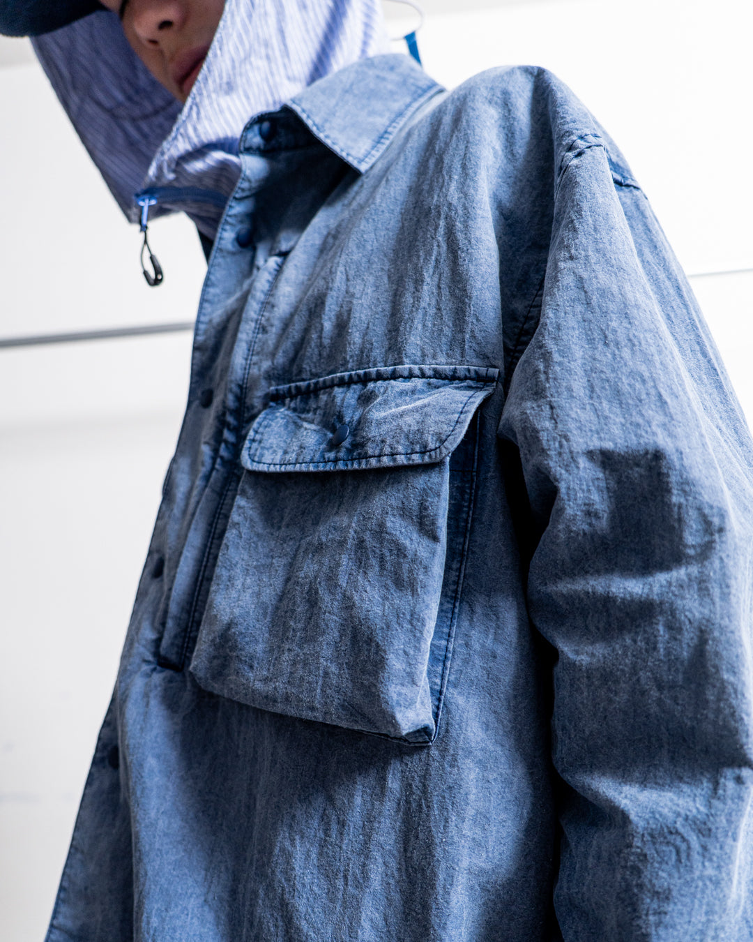 is-ness Pigment-Dyed Long-Sleeve Shirt