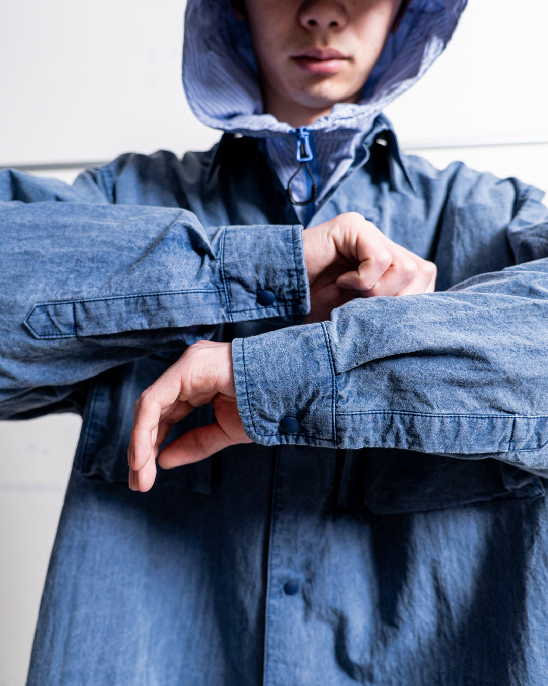 is-ness Pigment-Dyed Long-Sleeve Shirt
