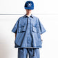 is-ness Pigment-Dyed Short-Sleeve Shirt