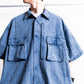 is-ness Pigment-Dyed Short-Sleeve Shirt
