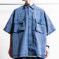 is-ness Pigment-Dyed Short-Sleeve Shirt