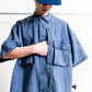 is-ness Pigment-Dyed Short-Sleeve Shirt