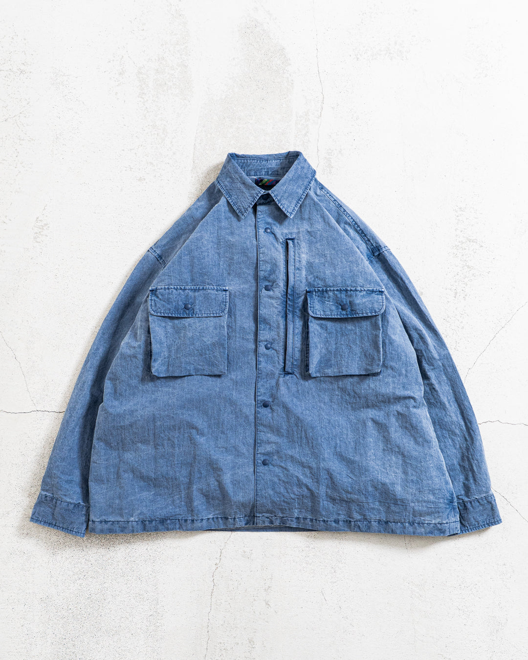 is-ness Pigment-Dyed Long-Sleeve Shirt