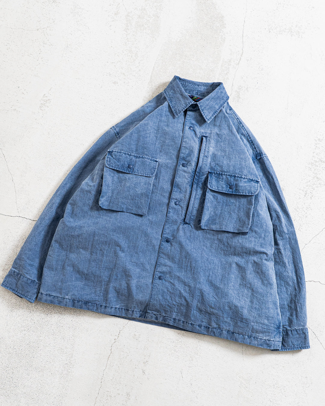is-ness Pigment-Dyed Long-Sleeve Shirt