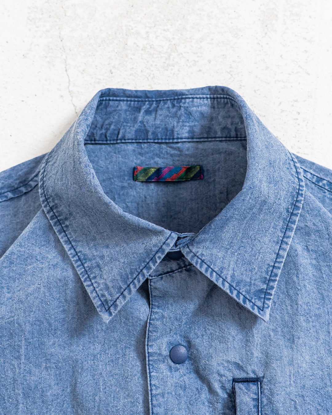 is-ness Pigment-Dyed Short-Sleeve Shirt