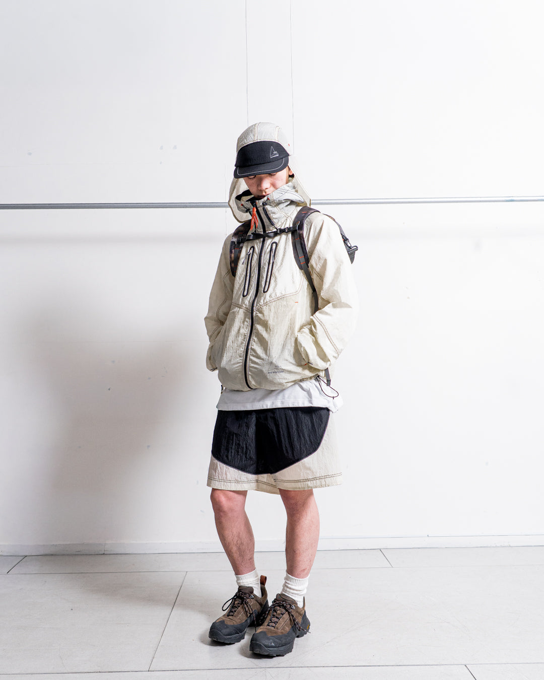 【collabolation】ROA × and wander ripstop wind short pants