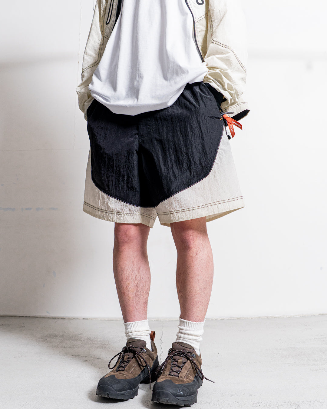 【collabolation】ROA × and wander ripstop wind short pants