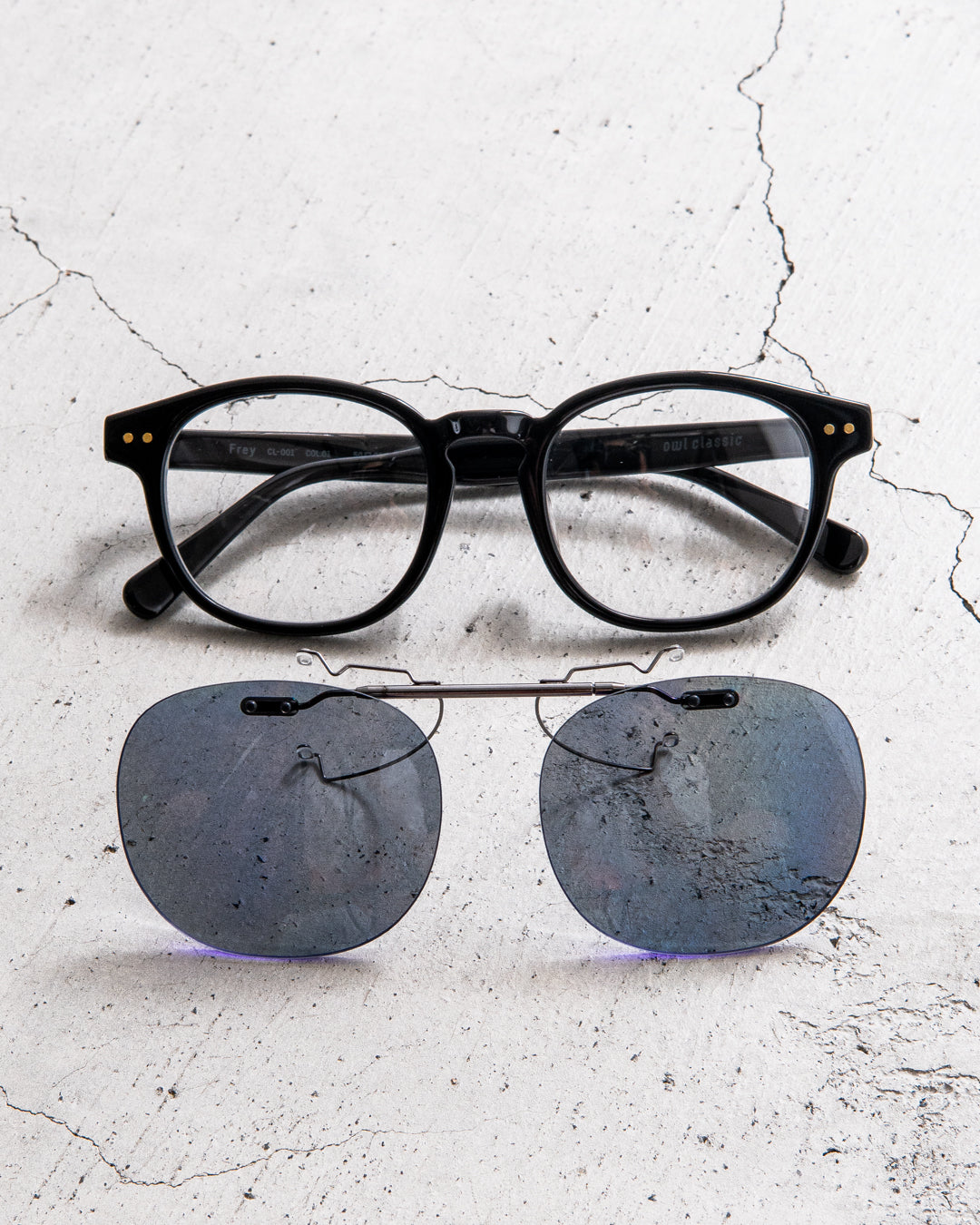 通販] owl classic (アウルクラシック) Frey : BLACK / PURPLE GREY