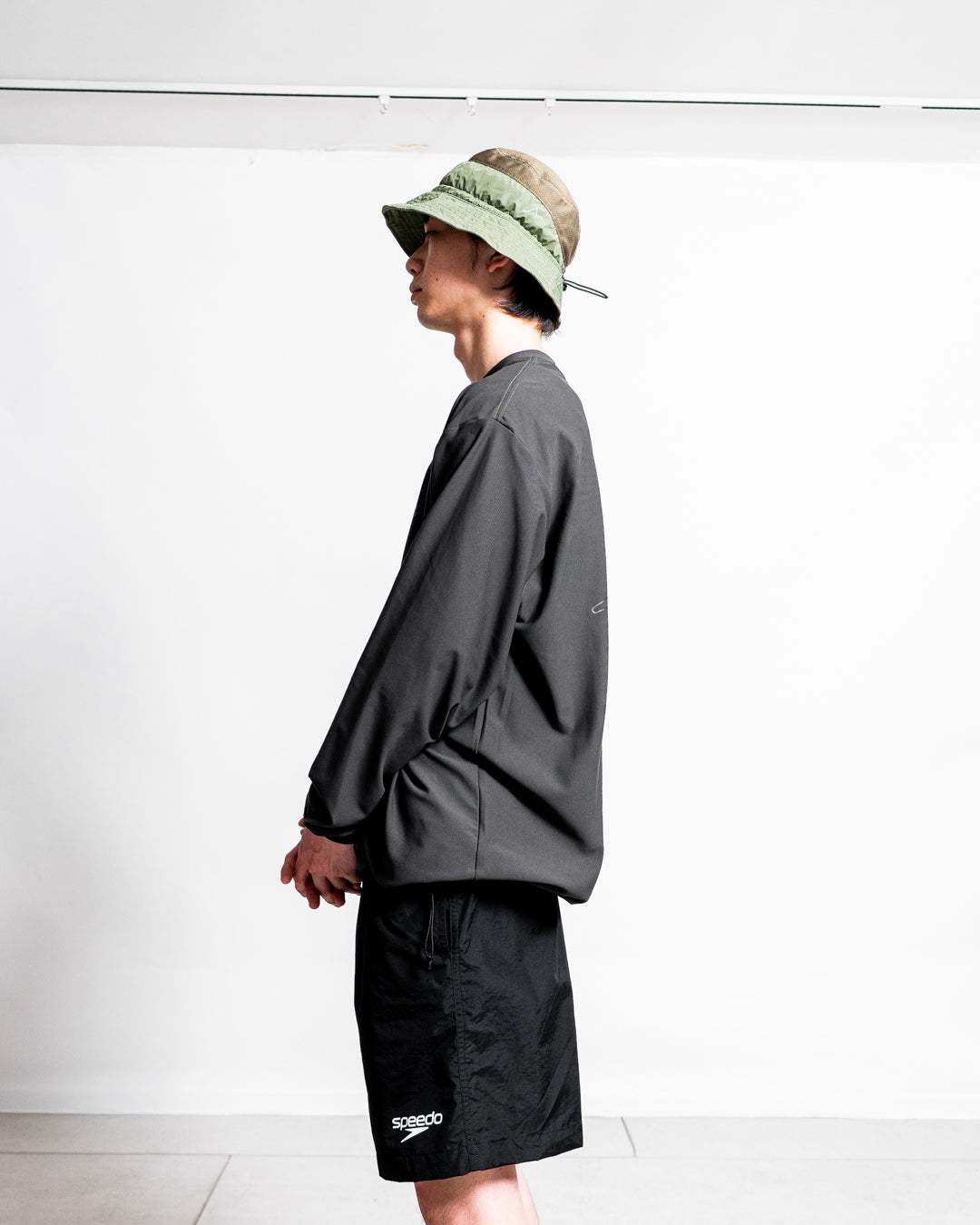 【Hybrid Tee / 水陸両用】Speedo (スピード) RASH GUARD CORD L/S TEE