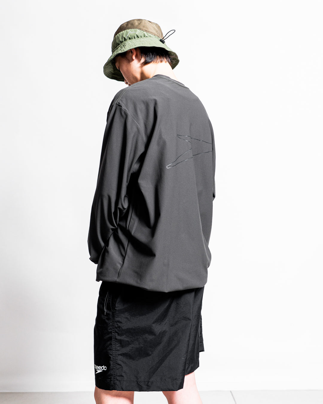 【Hybrid Tee / 水陸両用】Speedo (スピード) RASH GUARD CORD L/S TEE