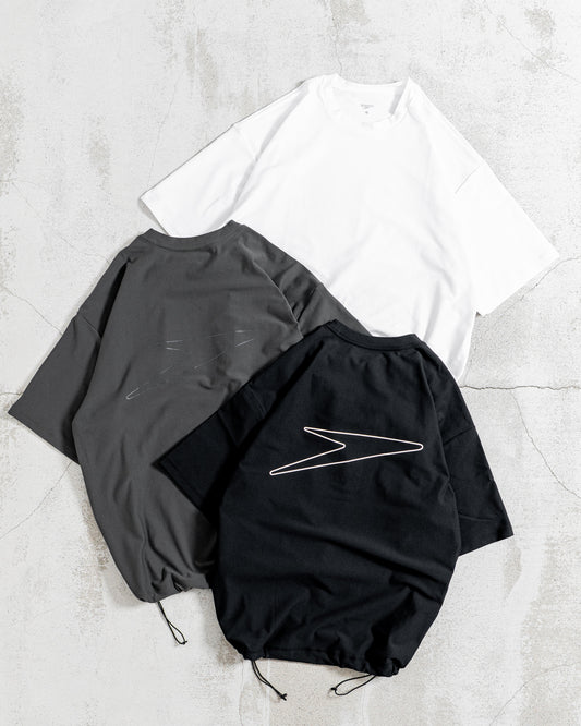 【Hybrid Tee / 水陸両用】Speedo (スピード) STAY FIT RASH GUARD CORD TEE