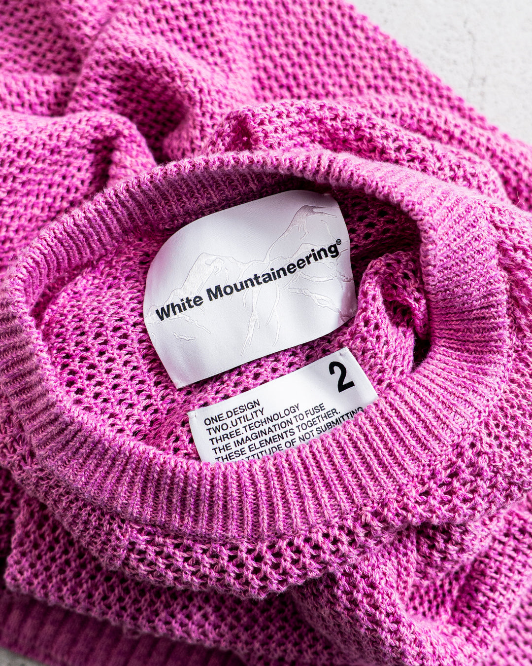 White Mountaineering RAGLAN KNIT PULLOVER
