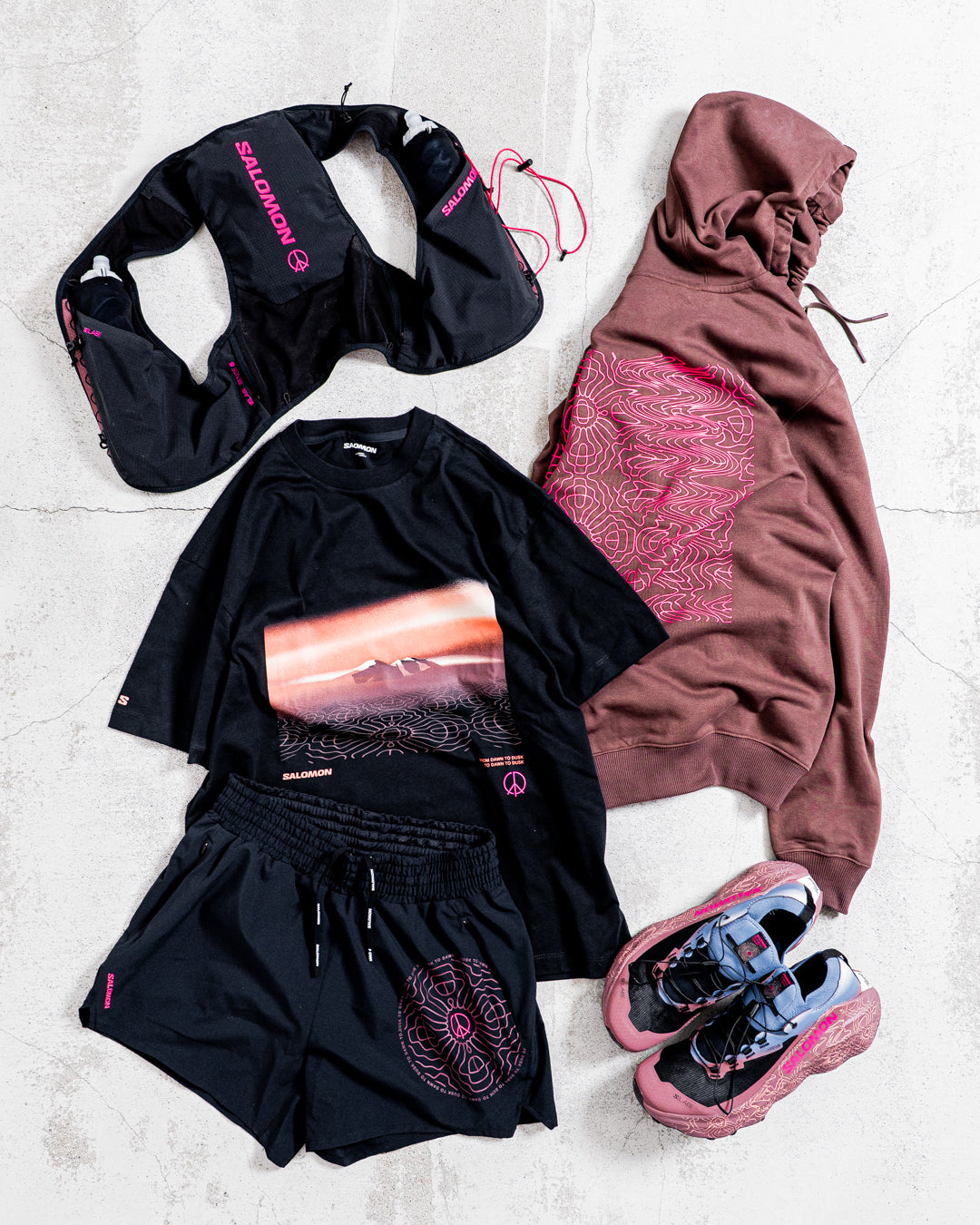 【limited】SALOMON HOODIE LOGO LIMITED COURTNEY EDITION