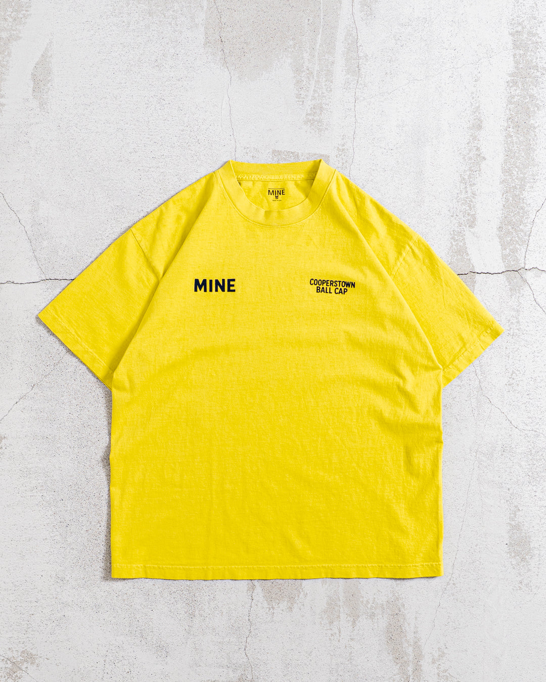 【collabolation】MINE x COOPERS TOWN BALL CAP Flock Print Tee