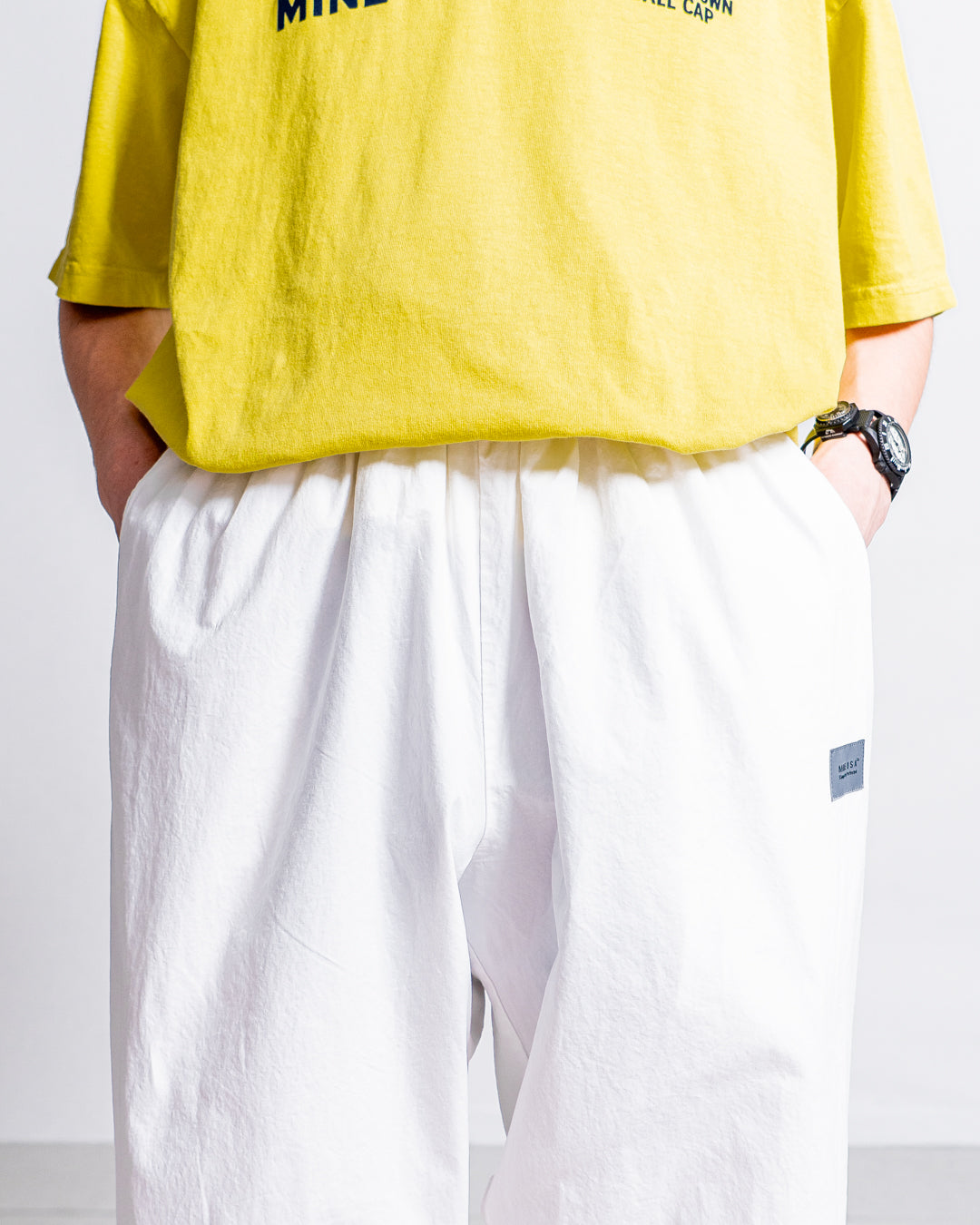 MINE Cotton Wide Side Seamless Pants