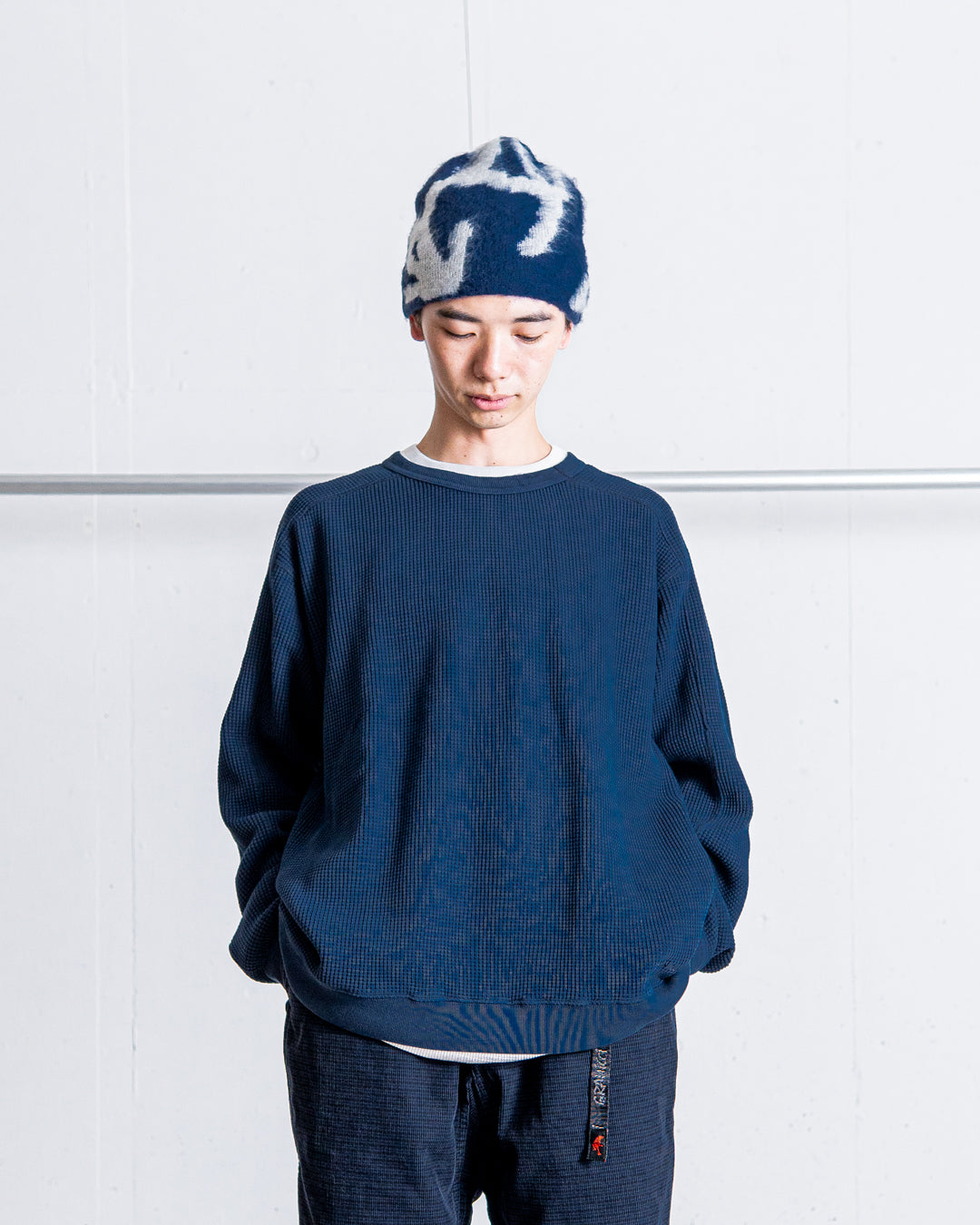 通販] GRAMICCI(グラミチ) MOHAIR BURLY RUNNINGMAN BEANIE 商品ページ