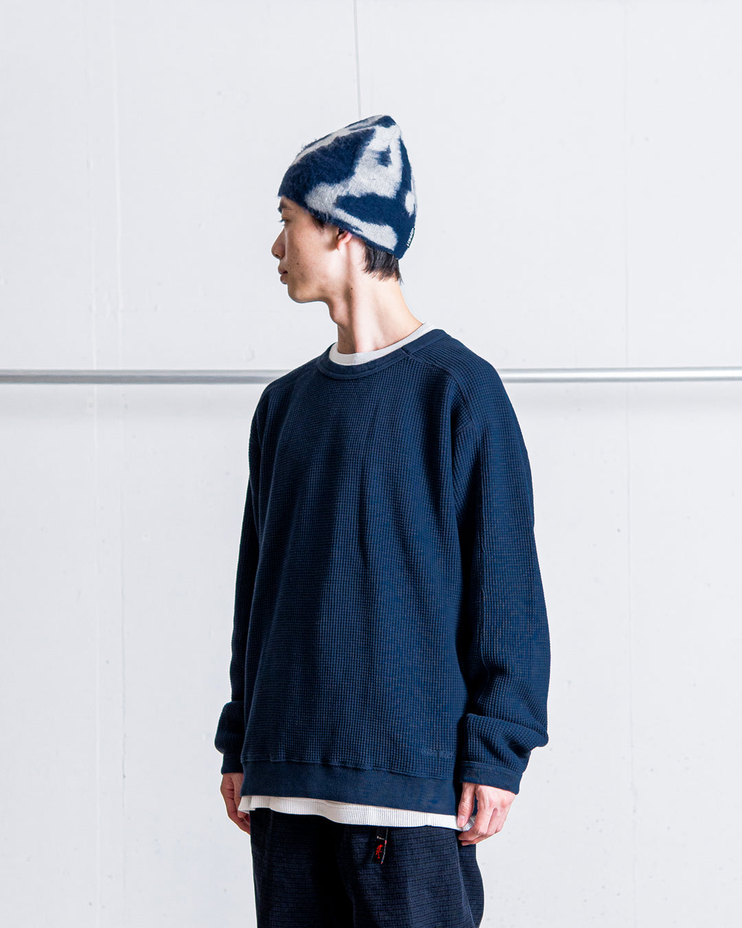 Gramicci ビーニー midnight 通販] GRAMICCI(グラミチ) MOHAIR BURLY RUNNINGMAN BEANIE 商品ページ