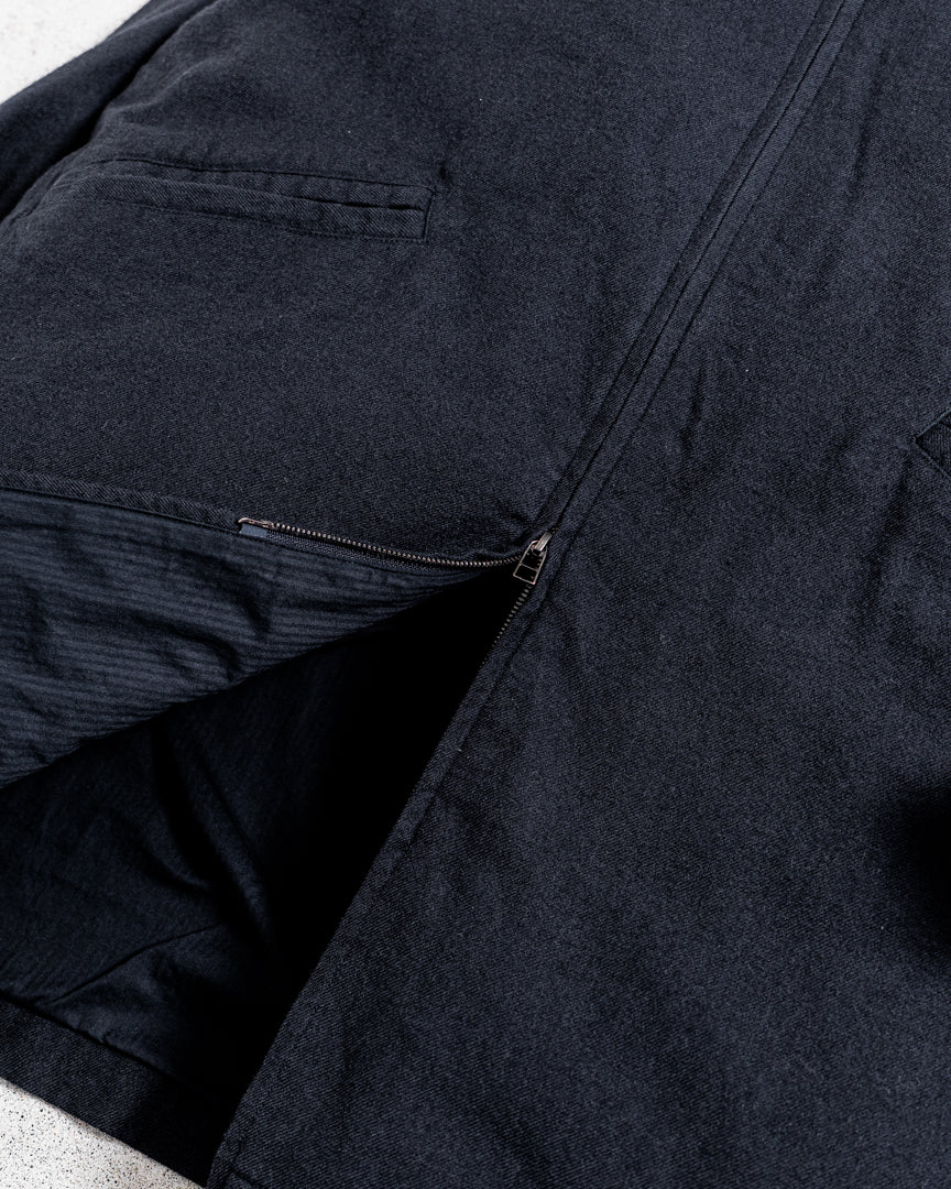 SANMONT Wool Twill Hooded Coat