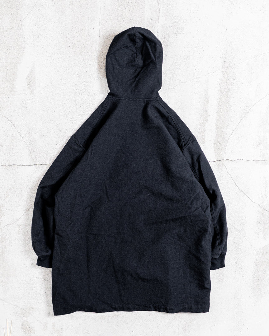 SANMONT Wool Twill Hooded Coat
