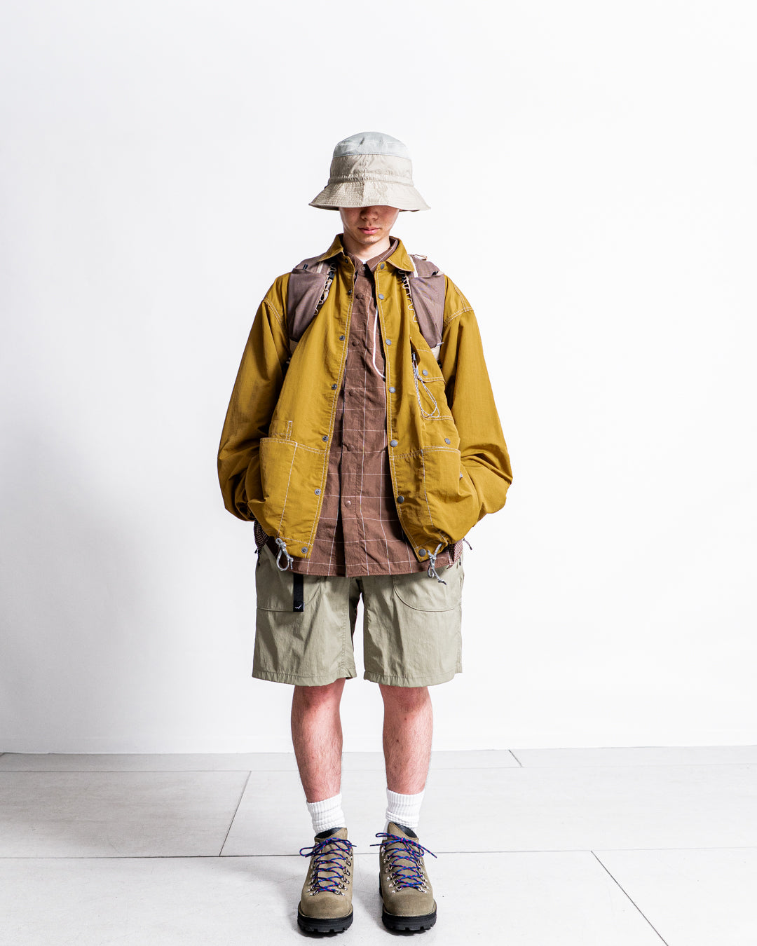 and wander crinkled nylon shrits jacket