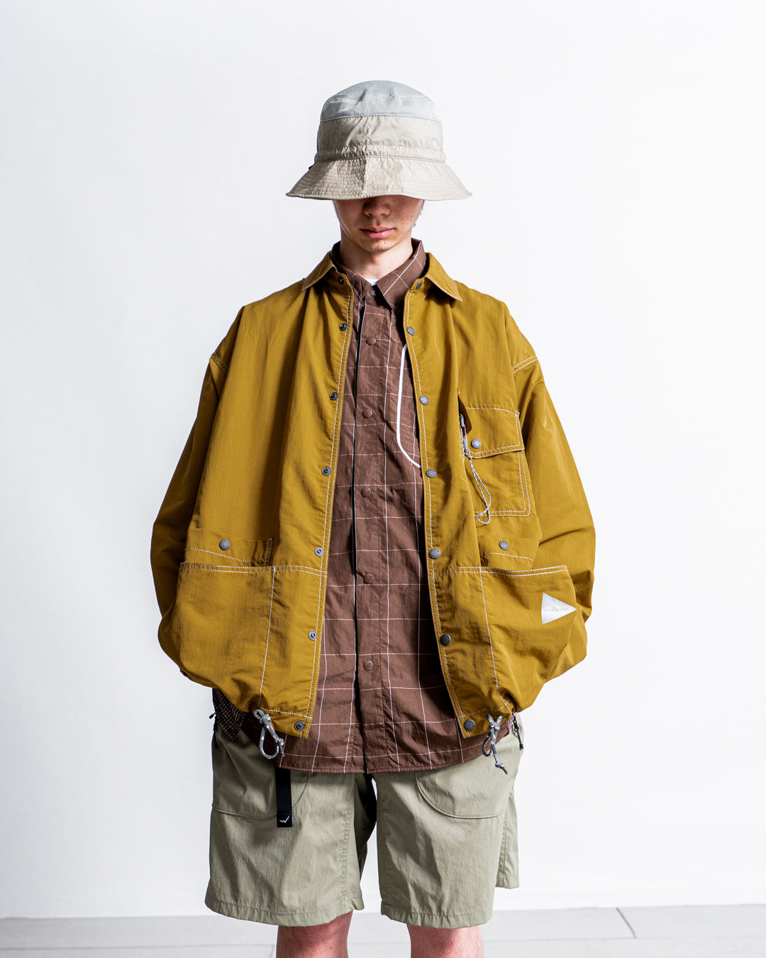 and wander crinkled nylon shrits jacket