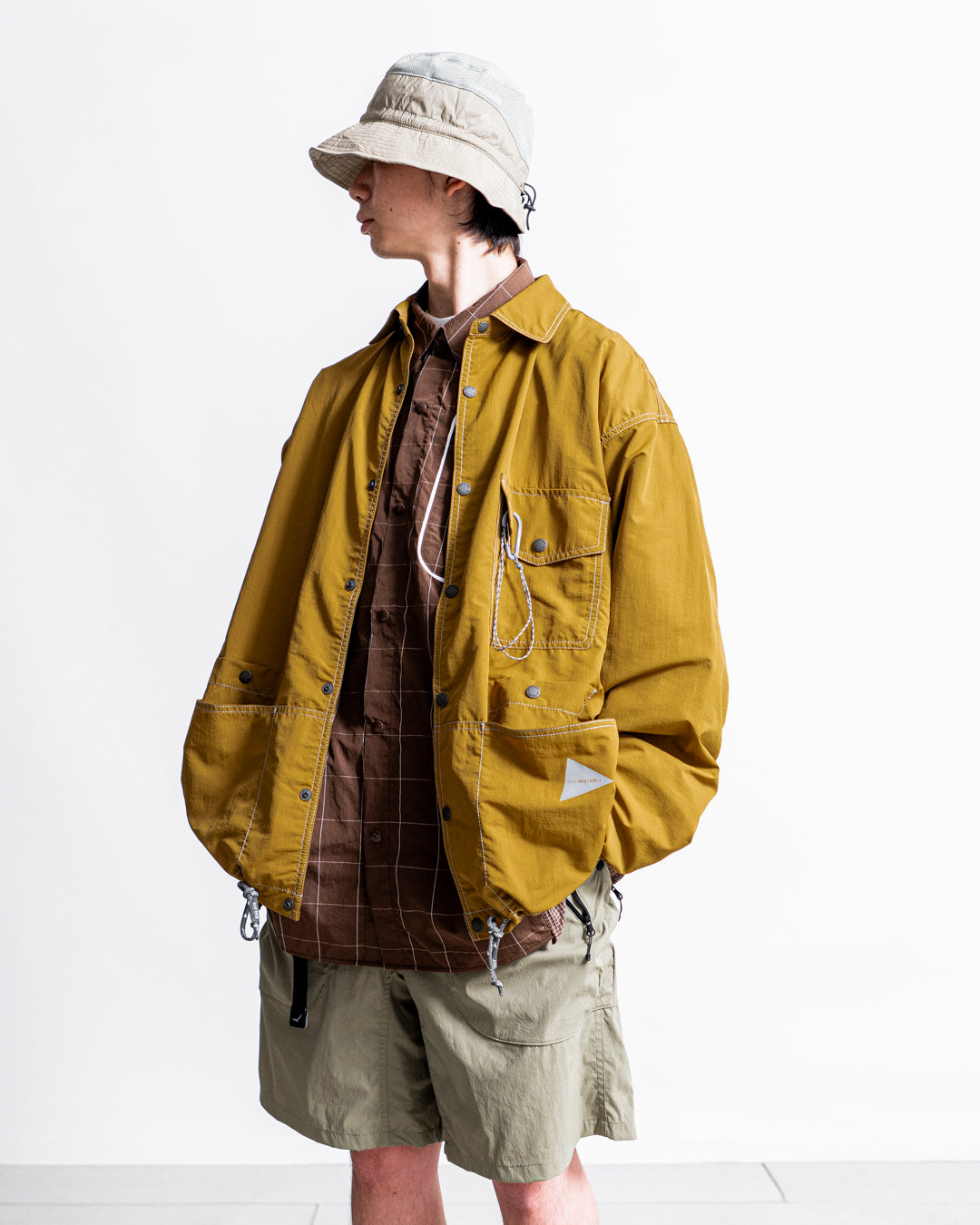 and wander crinkled nylon shrits jacket
