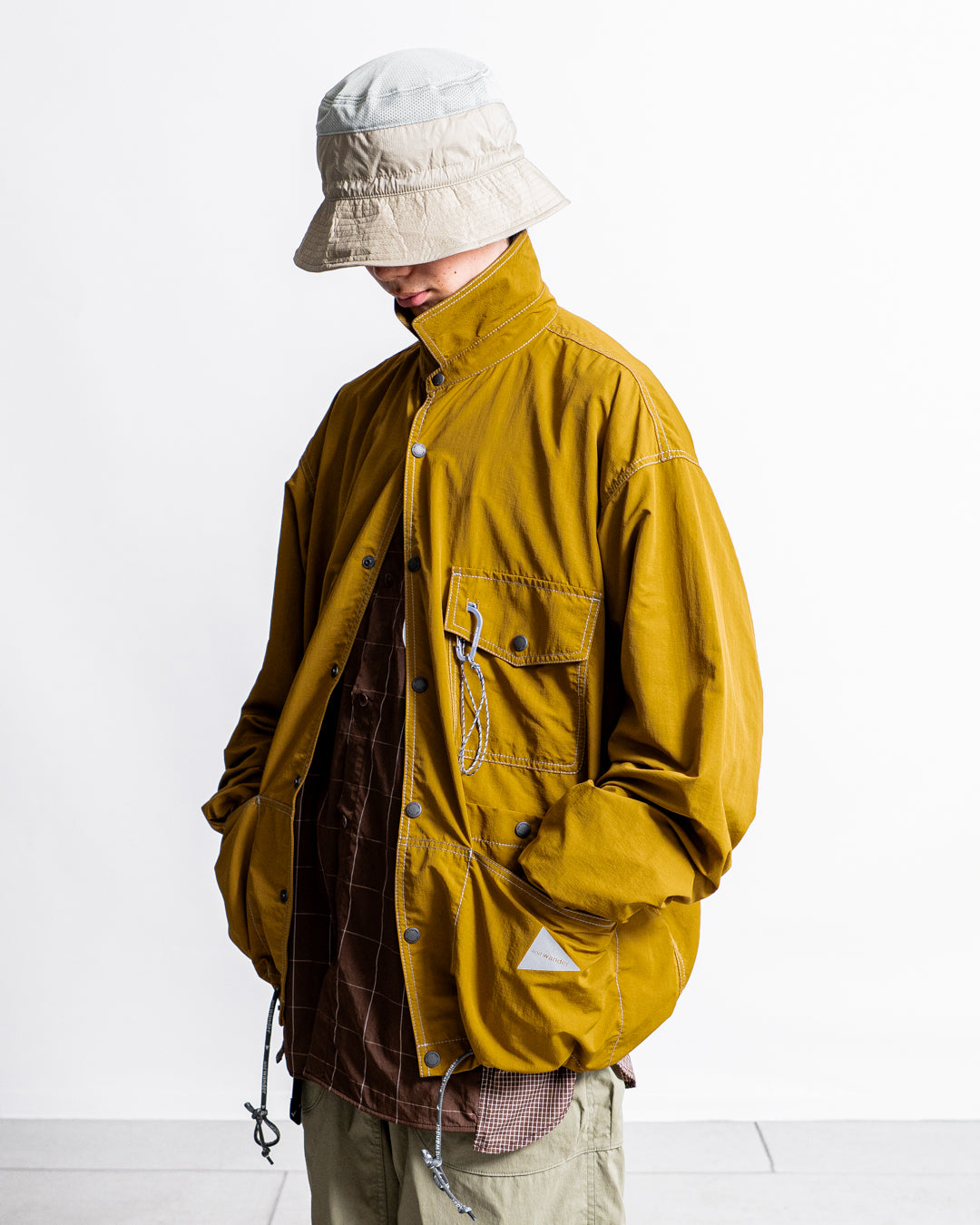 and wander crinkled nylon shrits jacket