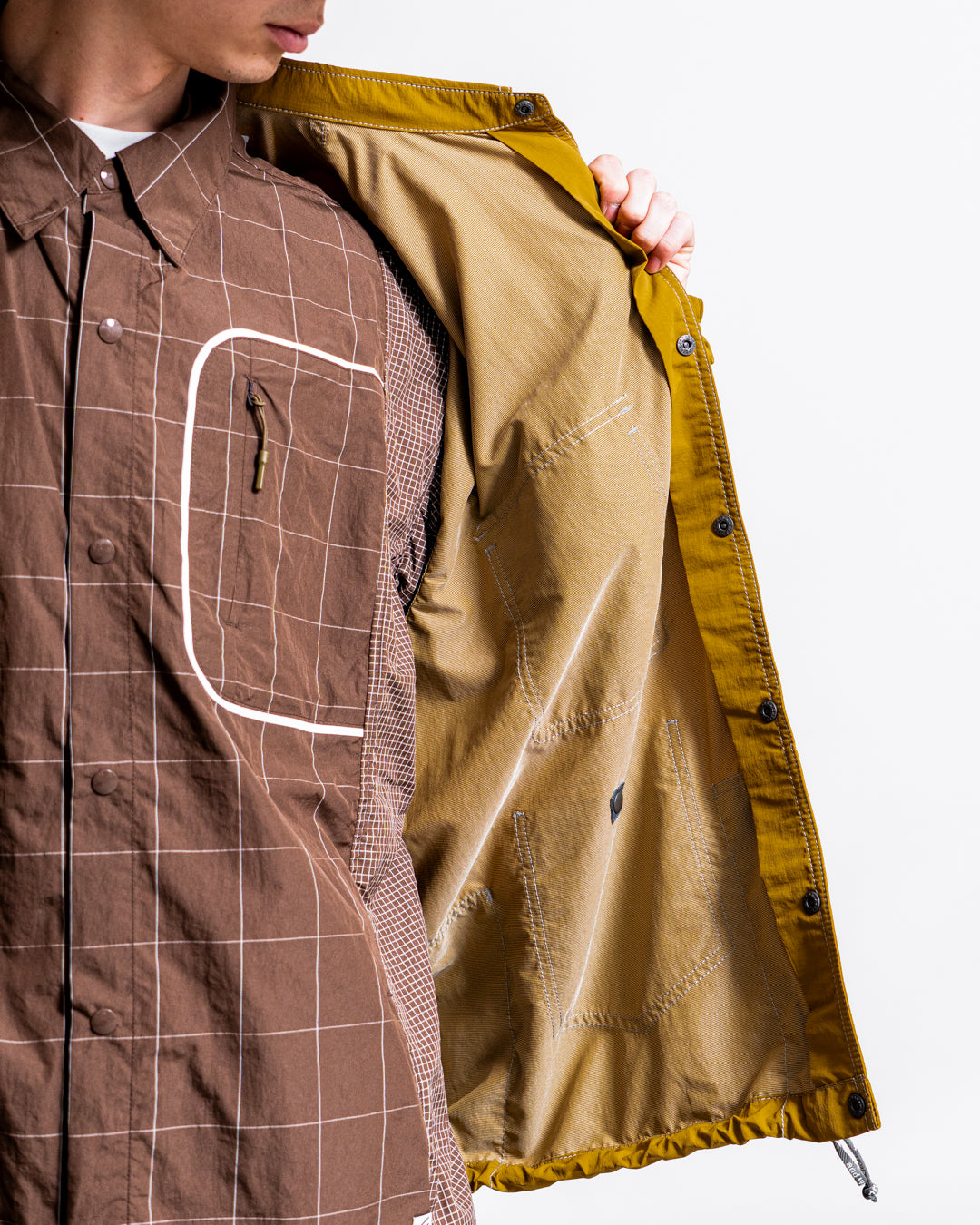 and wander crinkled nylon shrits jacket