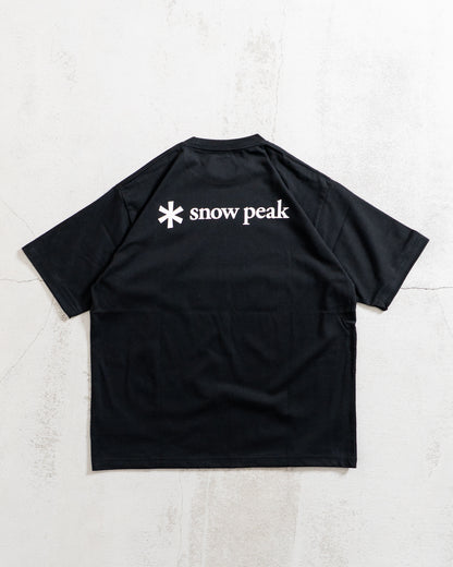 snow peak New Standard Back Printed Logo T-Shirt
