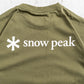 snow peak New Standard Back Printed Logo T-Shirt