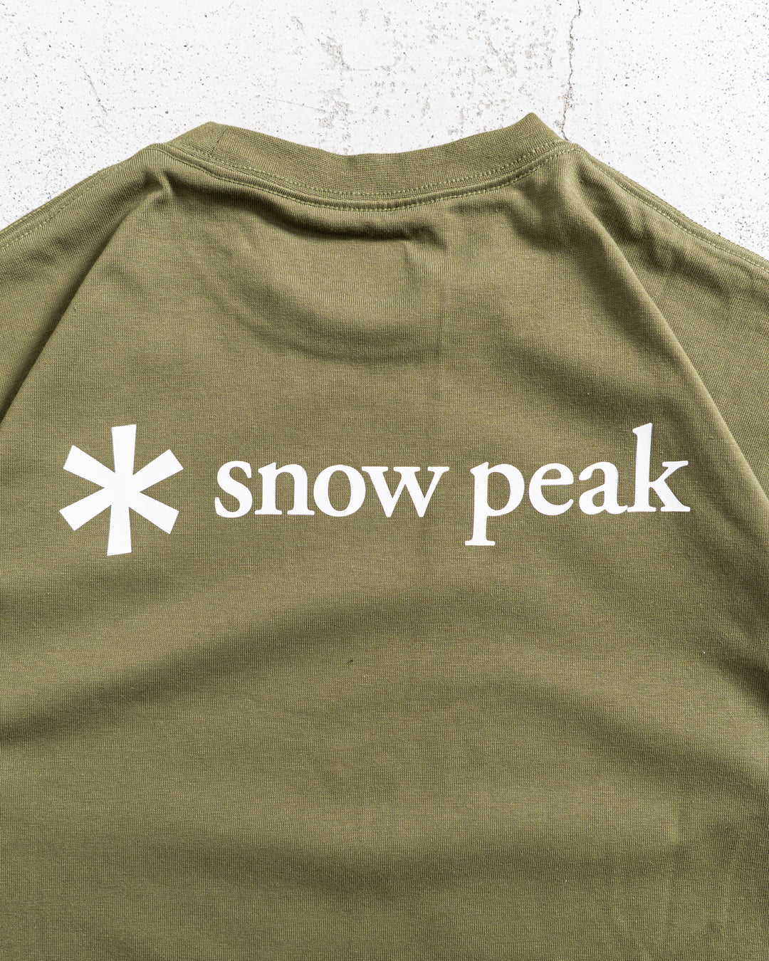 snow peak New Standard Back Printed Logo T-Shirt