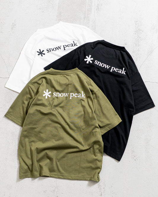 snow peak New Standard Back Printed Logo T-Shirt
