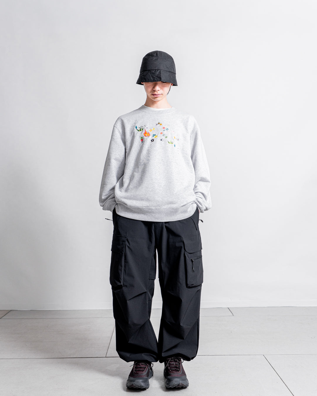 【8.8 sat 11:00 release】NICK GEAR Sample Embroidery Sweat