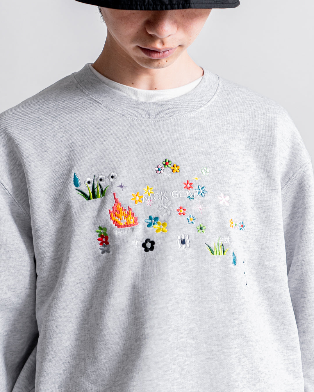 【8.8 sat 11:00 release】NICK GEAR Sample Embroidery Sweat