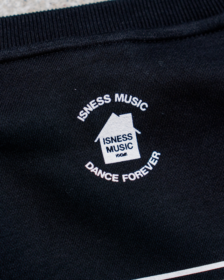 【8.8 sat 0:00 release】ISNESS MUSIC × NU GROOVE SWEATSHIRT LEFT CHEST