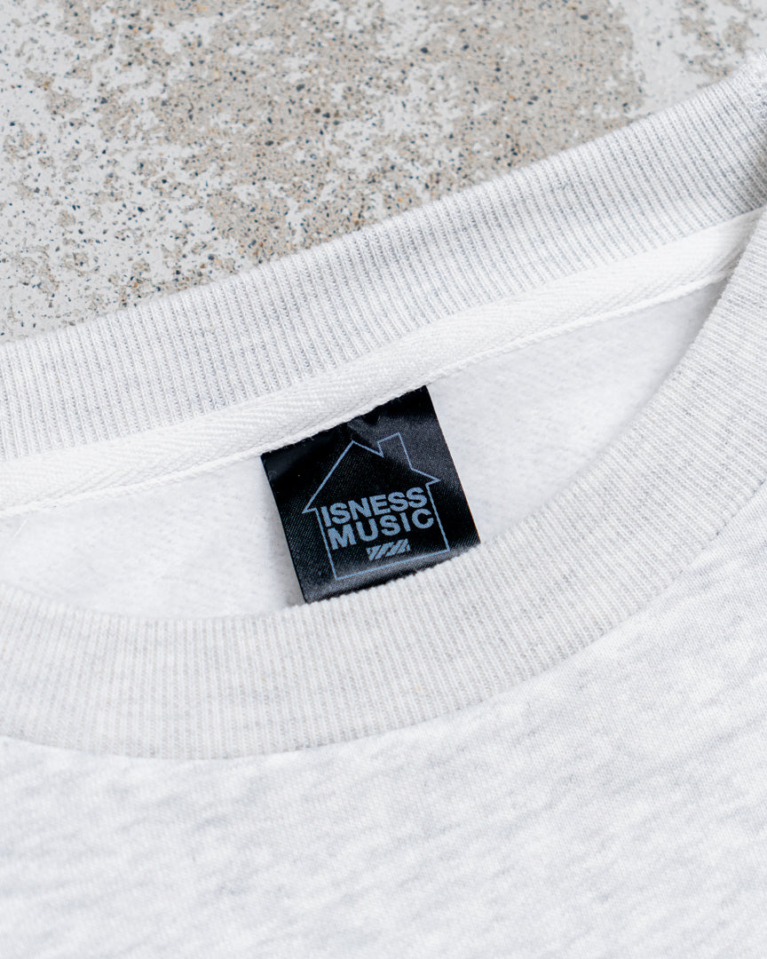 【8.8 sat 0:00 release】ISNESS MUSIC × NU GROOVE SWEATSHIRT LEFT CHEST