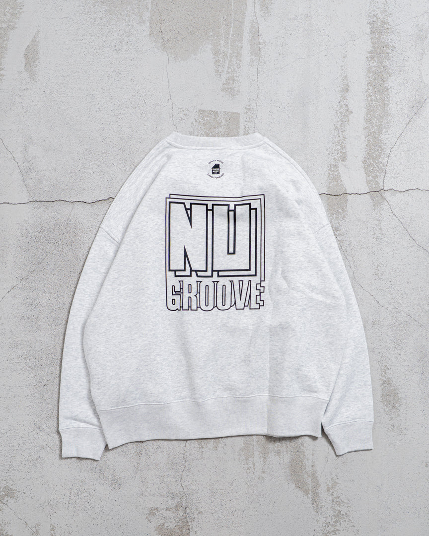 【8.8 sat 0:00 release】ISNESS MUSIC × NU GROOVE SWEATSHIRT LEFT CHEST