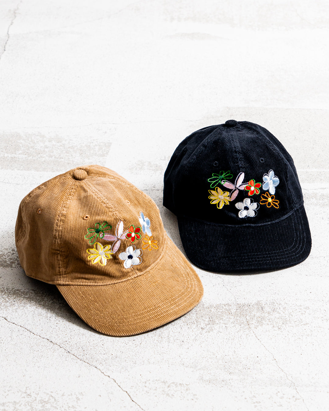 【8.8 sat 11:00 release】Multi Flower Corduroy Cap