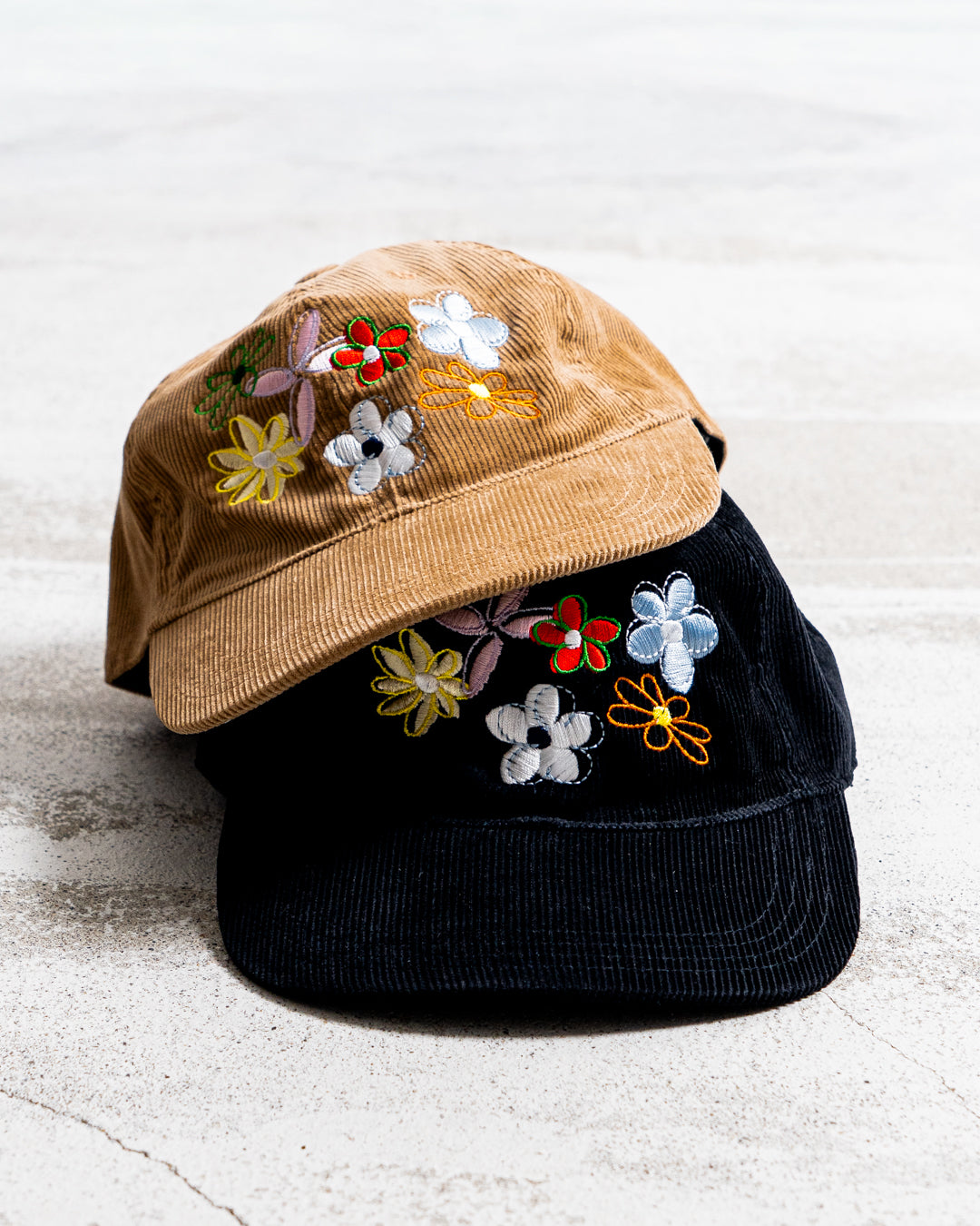 【8.8 sat 11:00 release】Multi Flower Corduroy Cap
