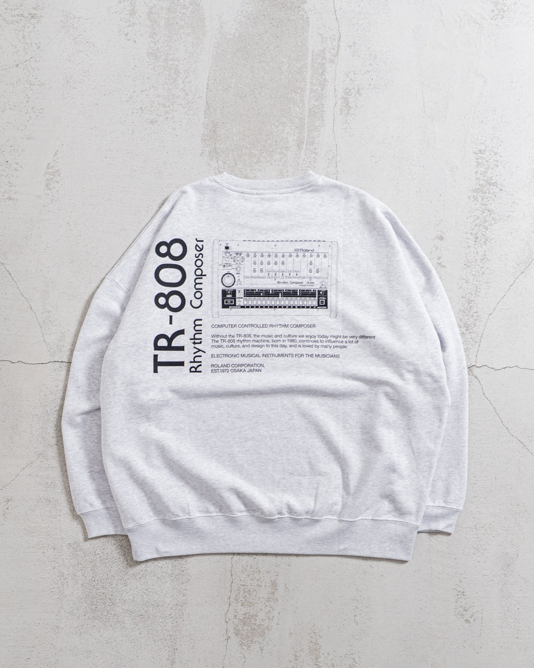 【collabolation】ISNESS MUSIC × ROLAND TR-808 CREW NECK SWEATSHIRT